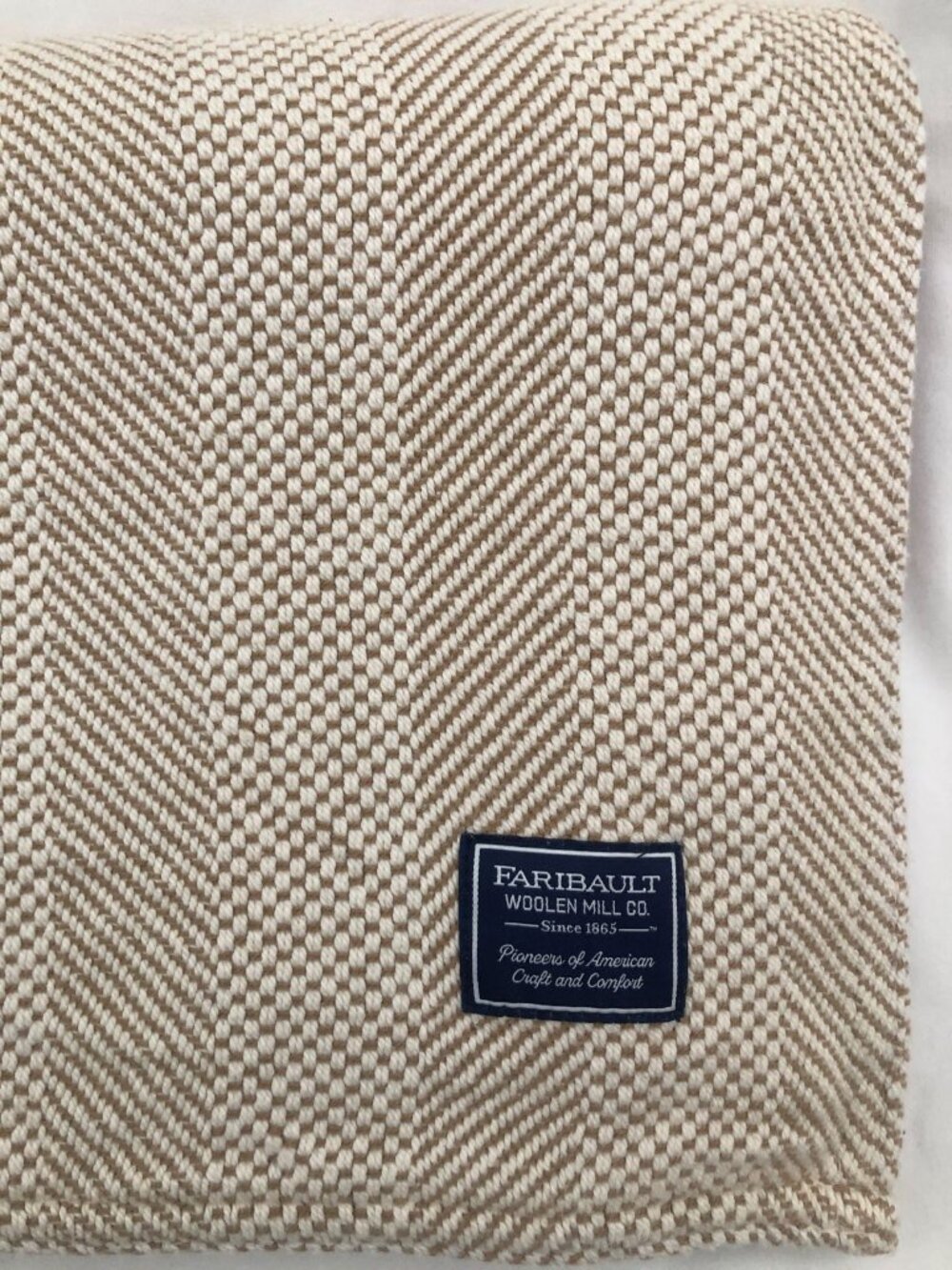 Faribault Cotton Blanket Throw 50 x 60 Made in USA